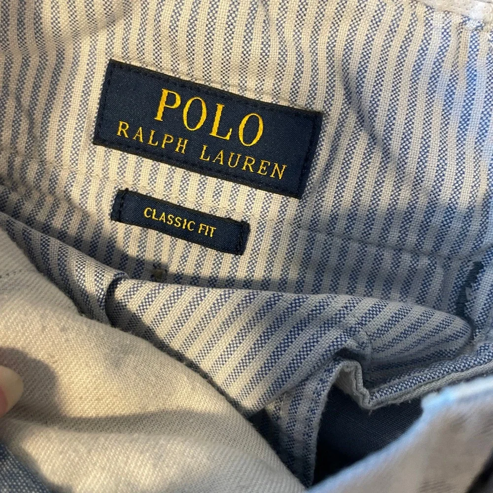 Polo Ralph Lauren Classic Fit Chino Pants Mens 32x30 Slate Blue Gray Cotton